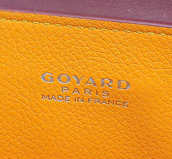 GOYARD Goyardine Mini Saigon Burgundy 354308