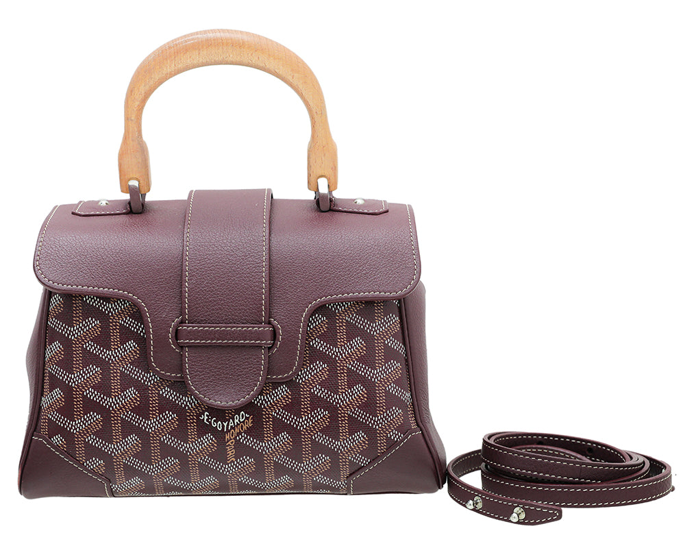 Goyard Burgundy Goyardine Saigon Mini Bag-Goyard-THE CLOSET