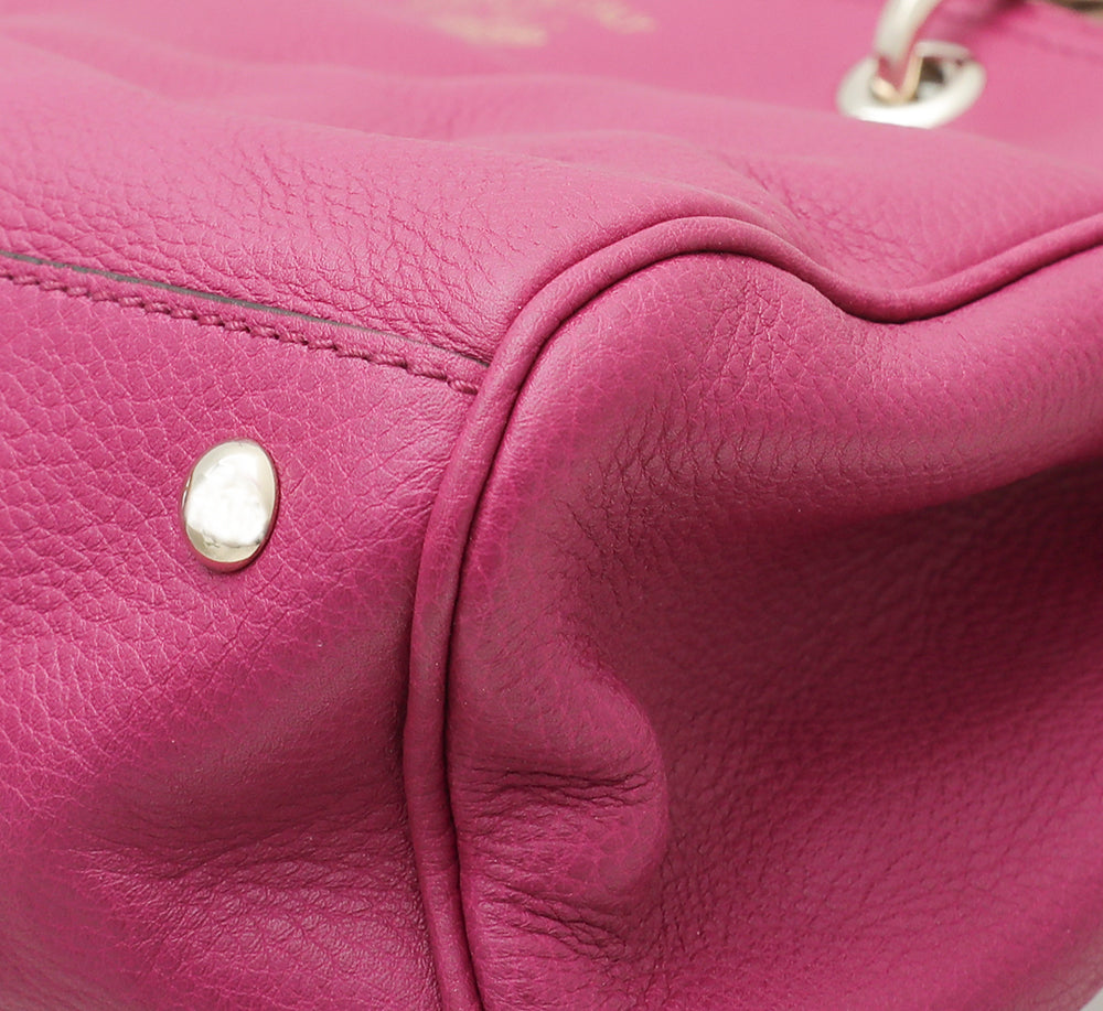 Gucci Fuchsia Bamboo Shopper Tote Bag-Gucci-THE CLOSET