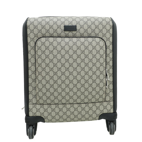 Gucci Bicolor GG Supreme Carry On Suitcase Bag