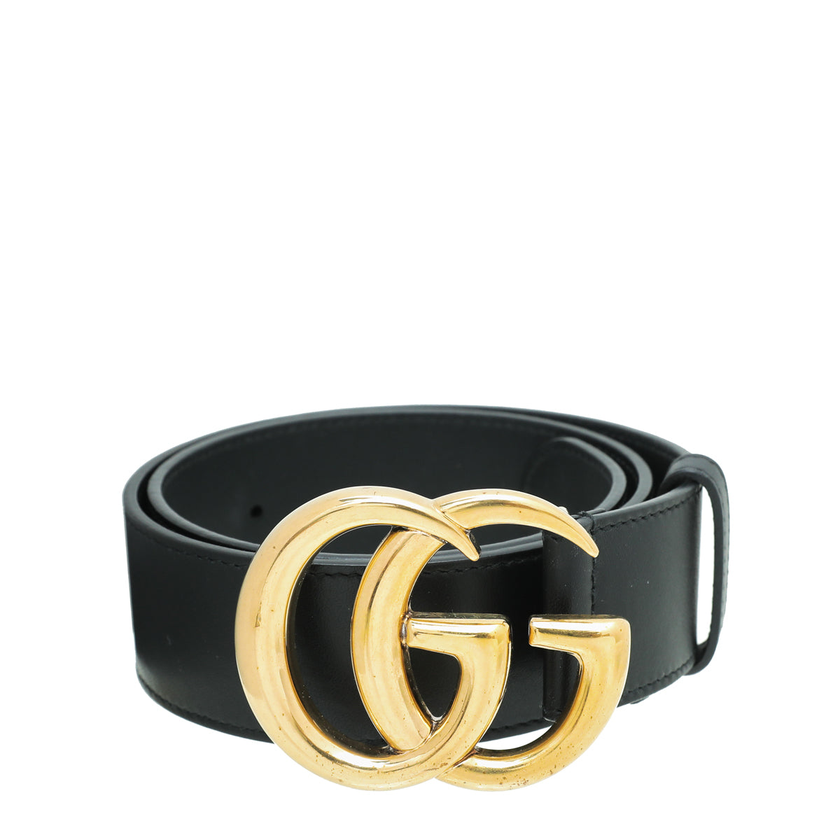 Gucci Black GG Buckle Wide Belt 26-Gucci-THE CLOSET