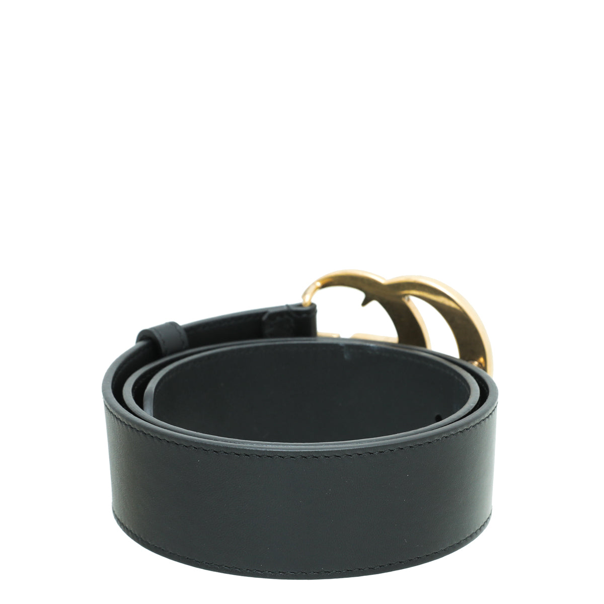 Gucci Black GG Buckle Wide Belt 26-Gucci-THE CLOSET