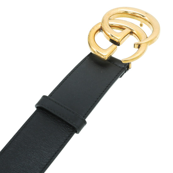 Load image into Gallery viewer, Gucci Black GG Buckle Wide Belt 26
