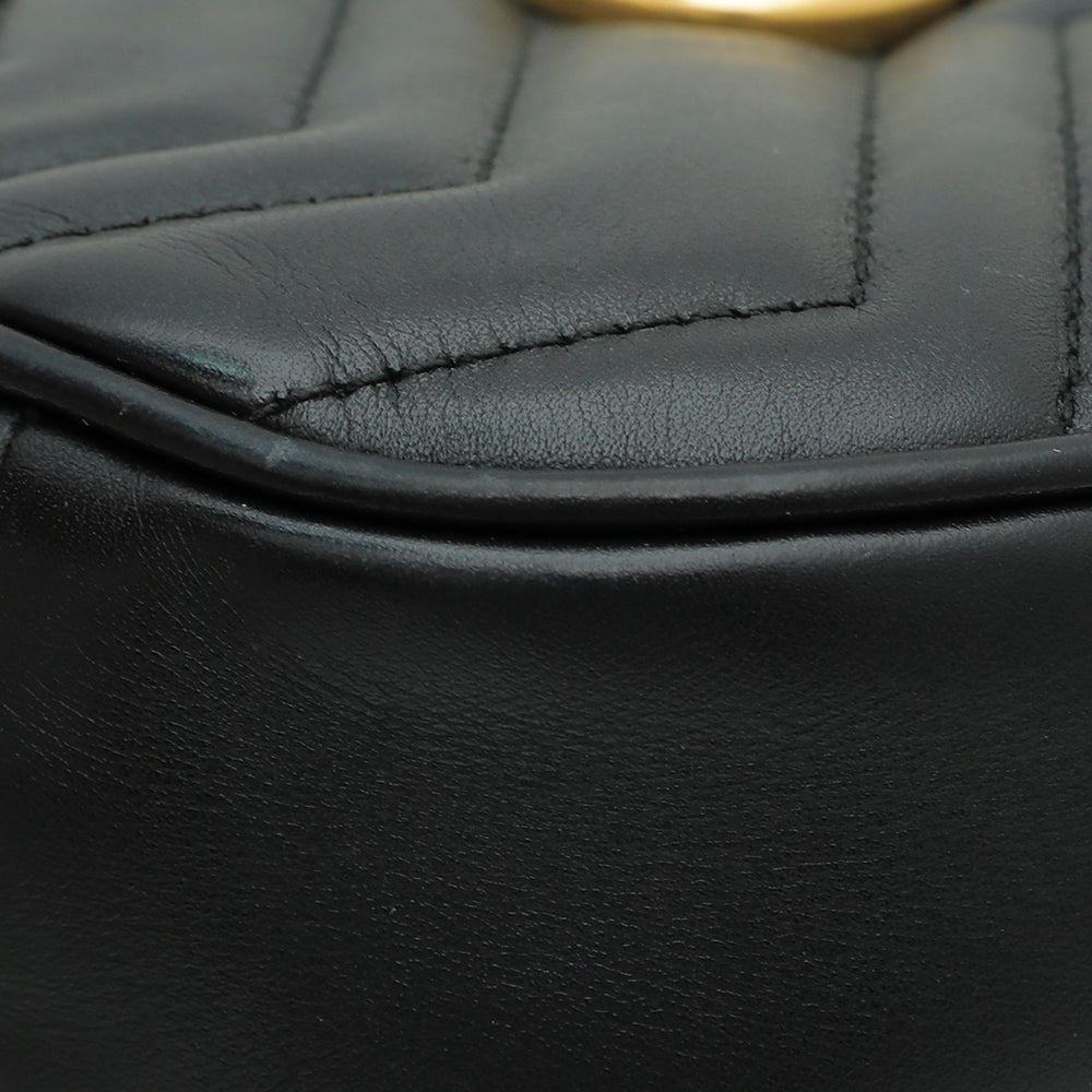 Gucci Black GG Marmont Mini Belt Bag-Gucci-THE CLOSET