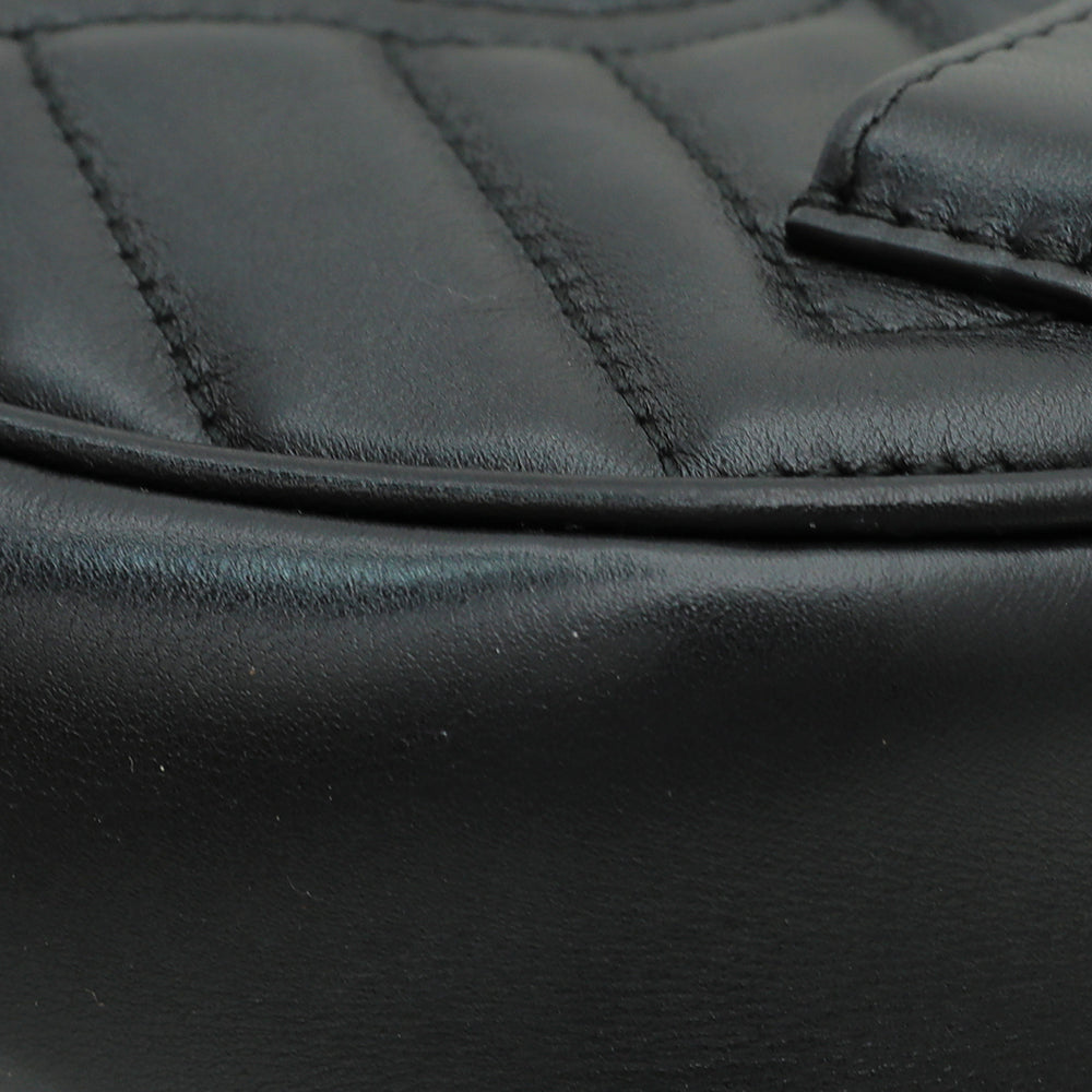 Gucci Black GG Marmont Mini Belt Bag-Gucci-THE CLOSET
