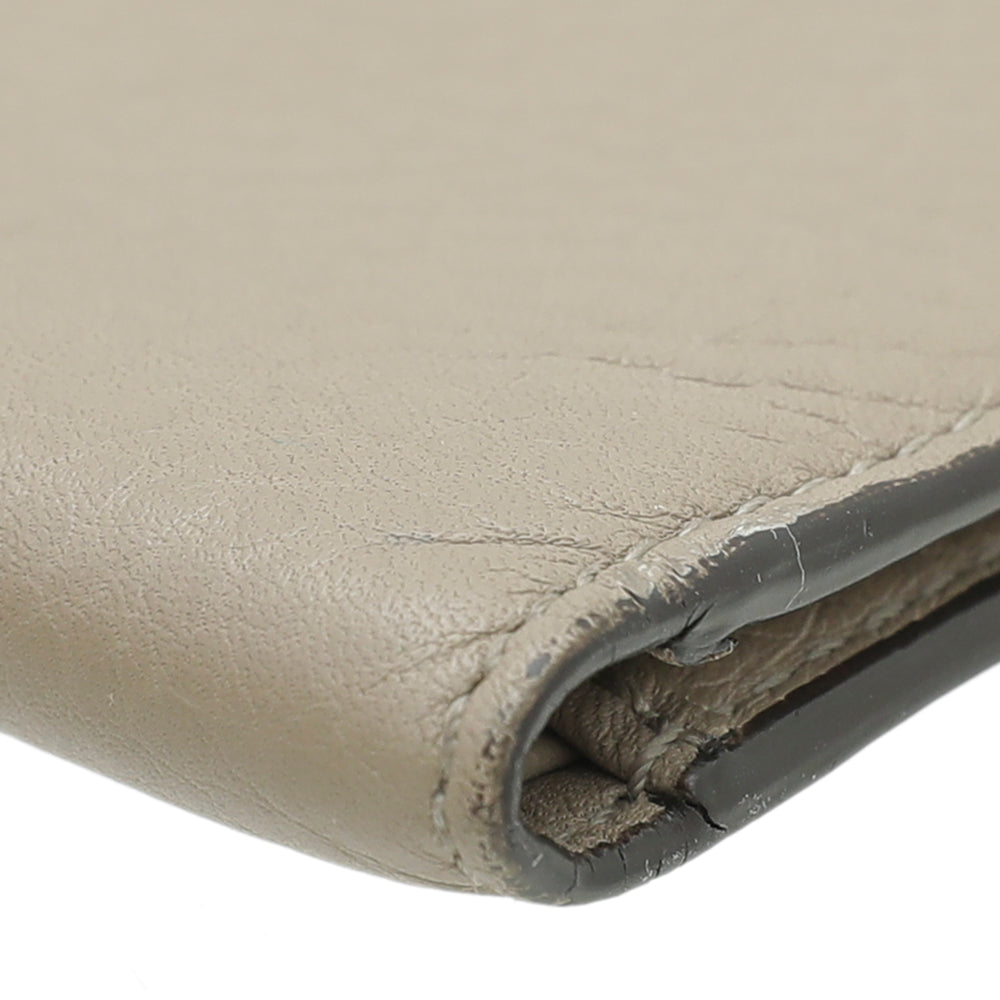 Gucci Beige Crest Stamp Bifold Wallet-Gucci-THE CLOSET