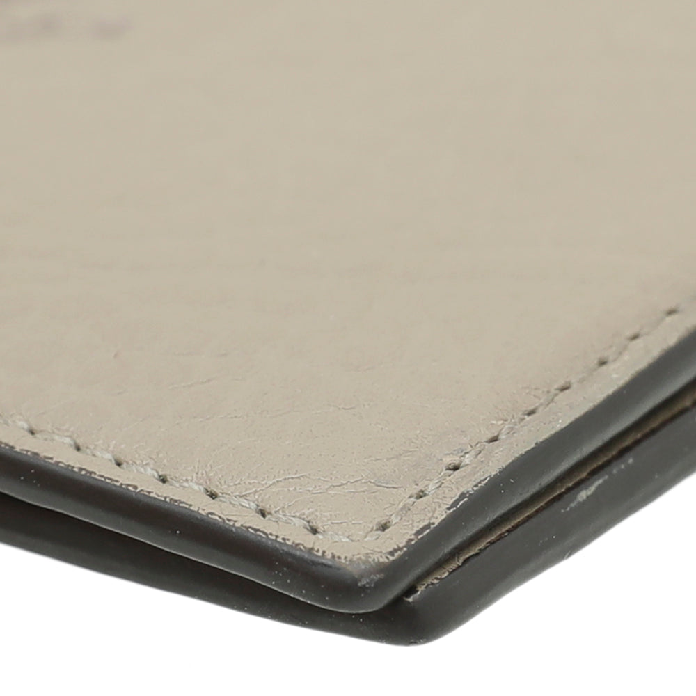 Gucci Beige Crest Stamp Bifold Wallet-Gucci-THE CLOSET