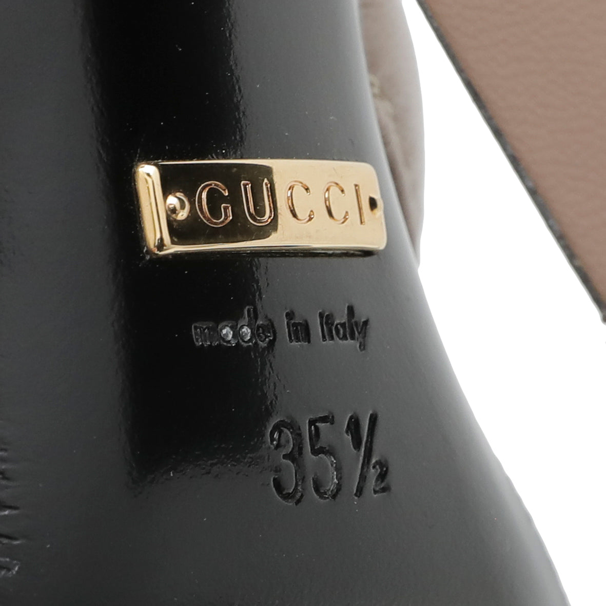 Gucci Etoupe Crossover Sandal 35.5