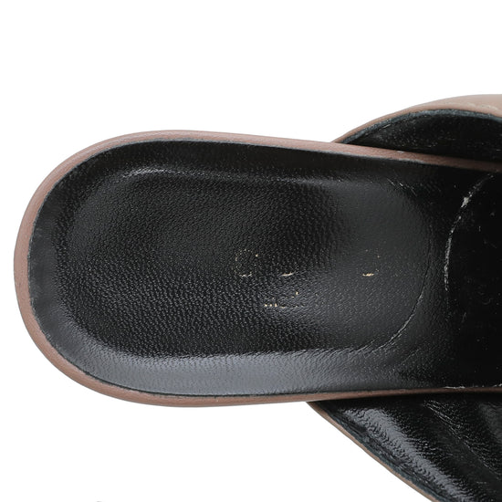 Gucci Etoupe Crossover Sandal 35.5