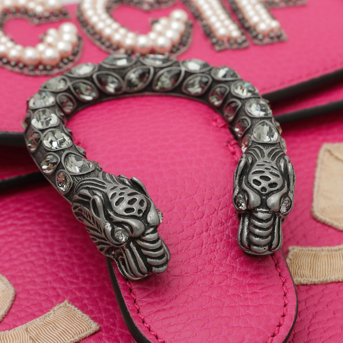 Gucci Rosa Dionysus Guccify Embroidered Bag-Gucci-THE CLOSET