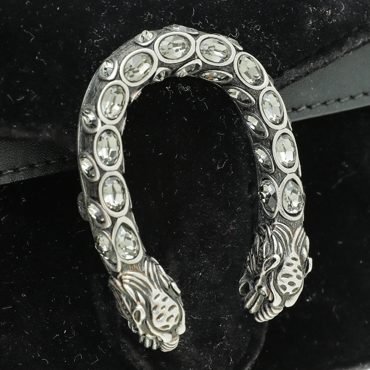 Gucci Black Velvet Dionysus Crystal Super Mini Bag-Gucci-THE CLOSET