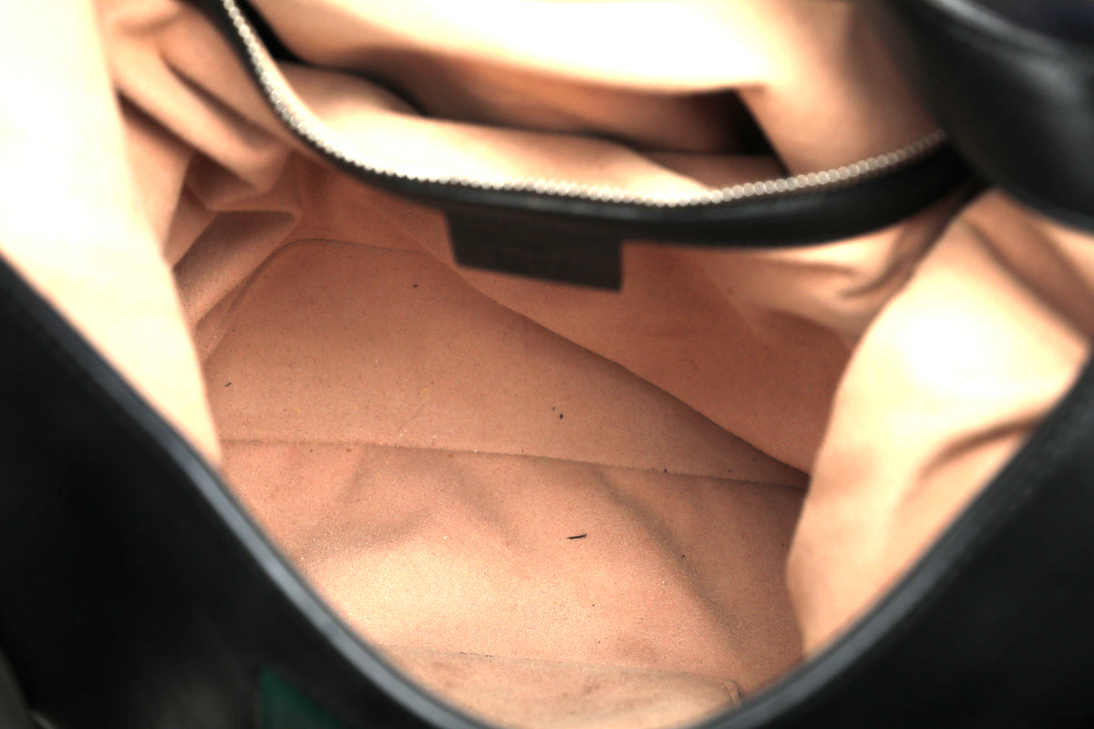 Gucci Black Dionysus Web Hobo Medium Bag-Gucci-THE CLOSET