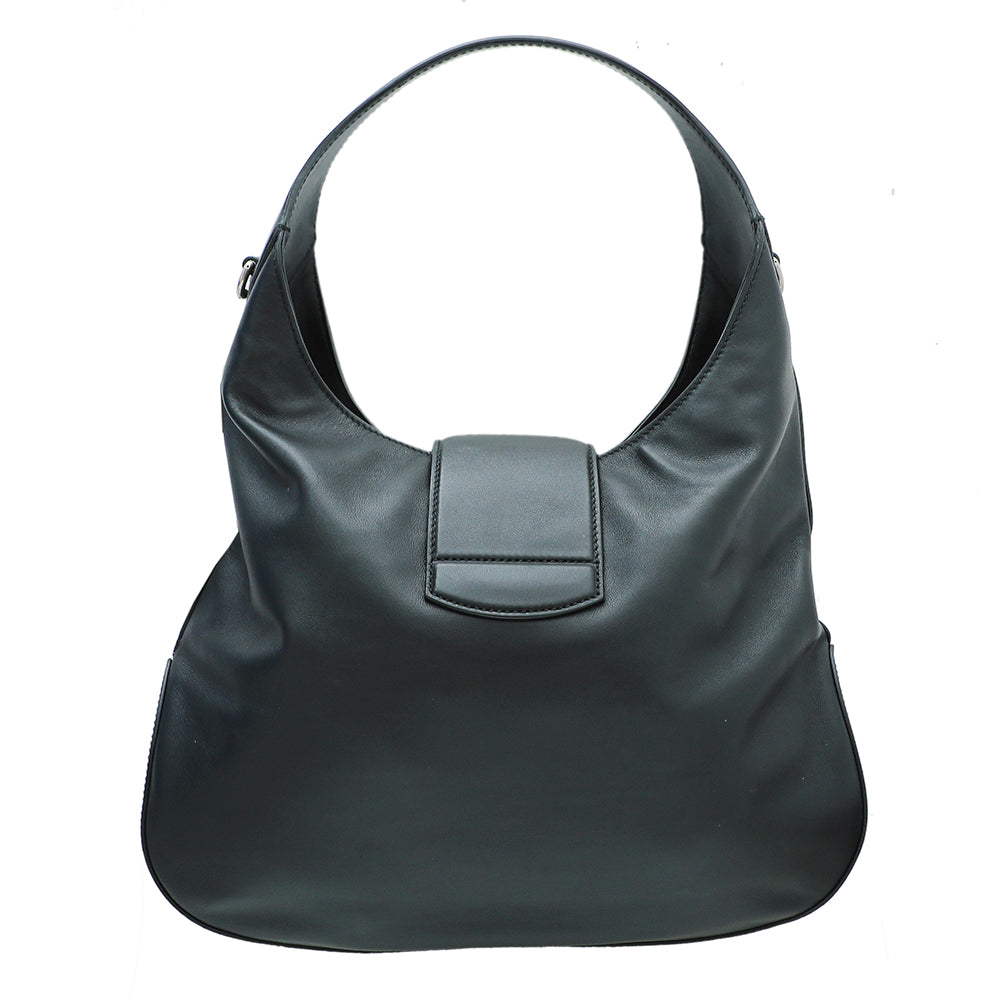 Gucci Black Dionysus Web Hobo Medium Bag-Gucci-THE CLOSET