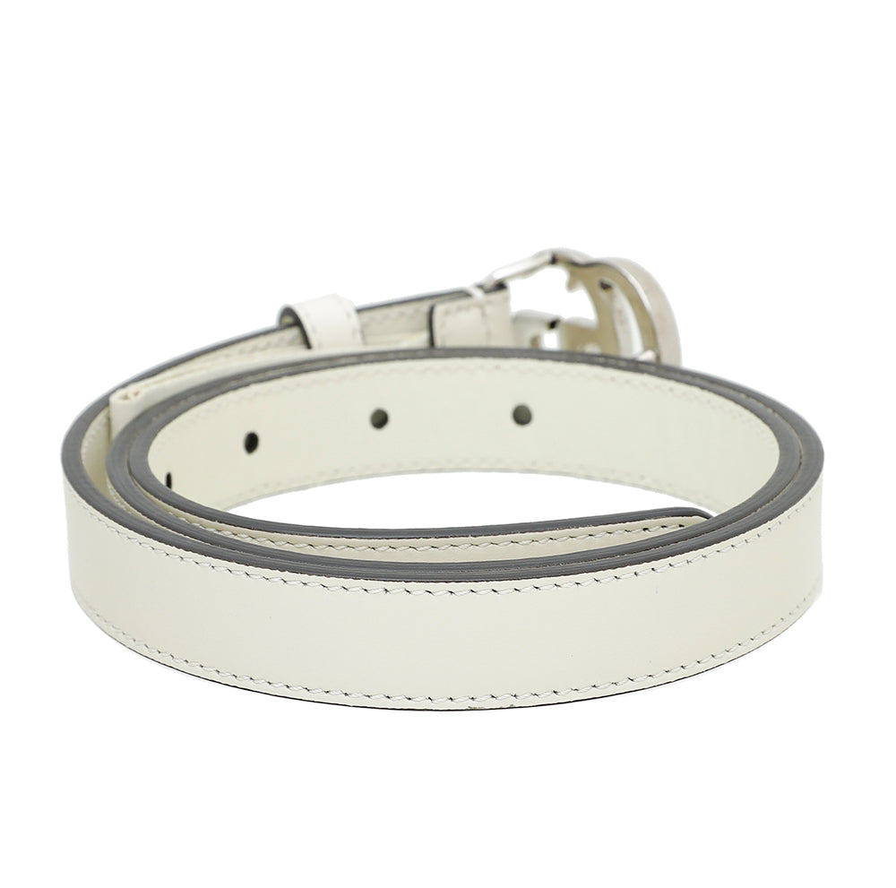 Gucci Off White Double G Buckle Belt 30