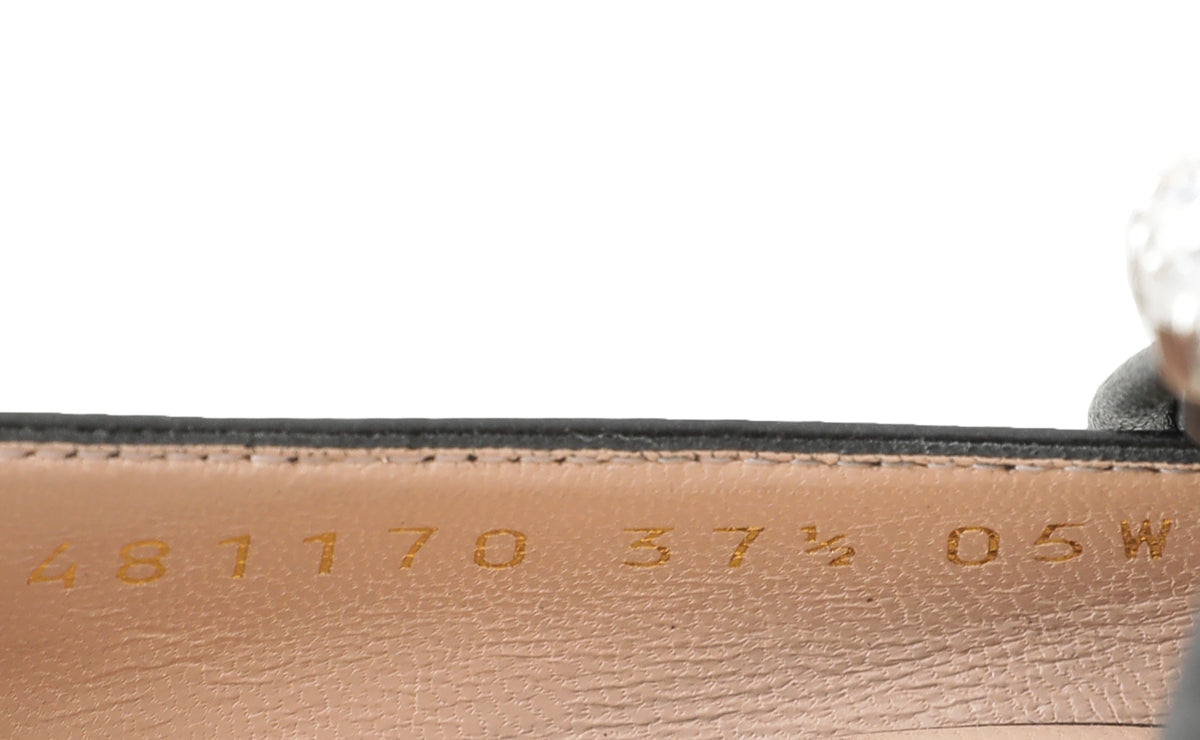 Gucci Black Elaisa Removable Bow Pumps 37.5-Gucci-THE CLOSET