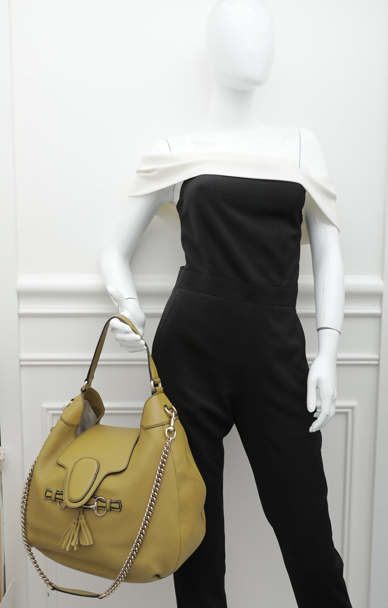 Gucci Pale Olive Emily Hobo Bag-Gucci-THE CLOSET