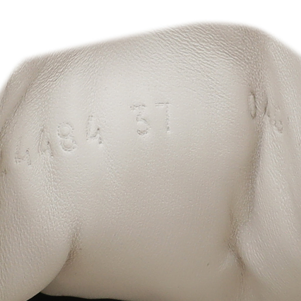 Gucci Oatmeal Soft Rose G74 Web Women Sneakers 37-Gucci-THE CLOSET