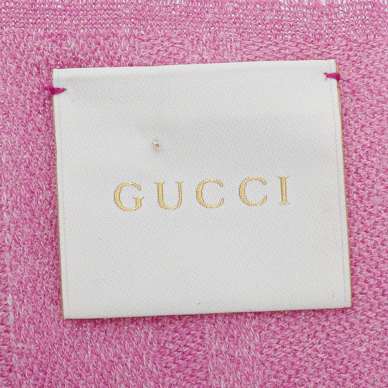 Gucci Bicolor GG Diamante Lana Wool Silk Square Scarf