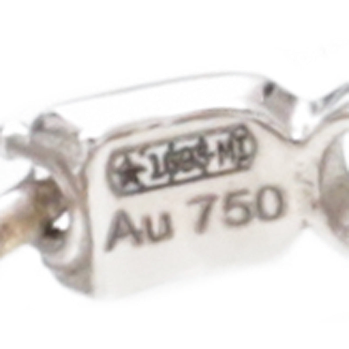 Gucci 18K White Gold GG Floral Hoop Drop Earrings-Gucci-THE CLOSET