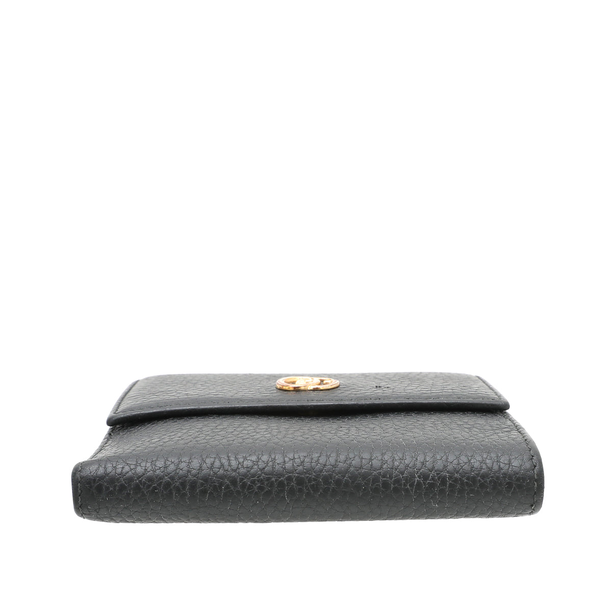 Gucci Black GG Fremch Flap Wallet-Gucci-THE CLOSET