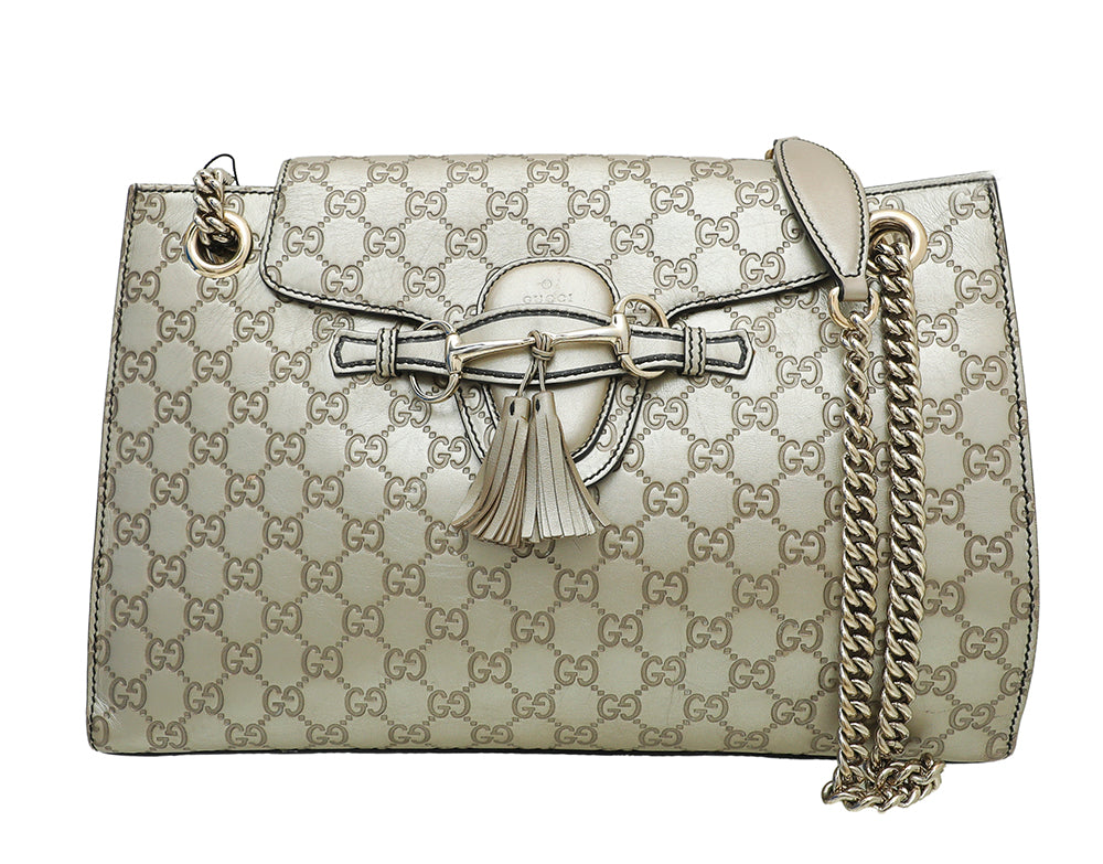 Gucci Champagne GG Guccissima Emily Large Bag-Gucci-THE CLOSET
