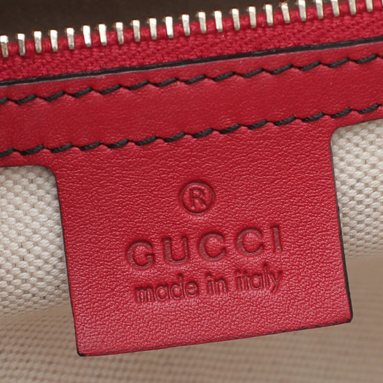 Gucci Red GG Guccissima Emily Large Bag