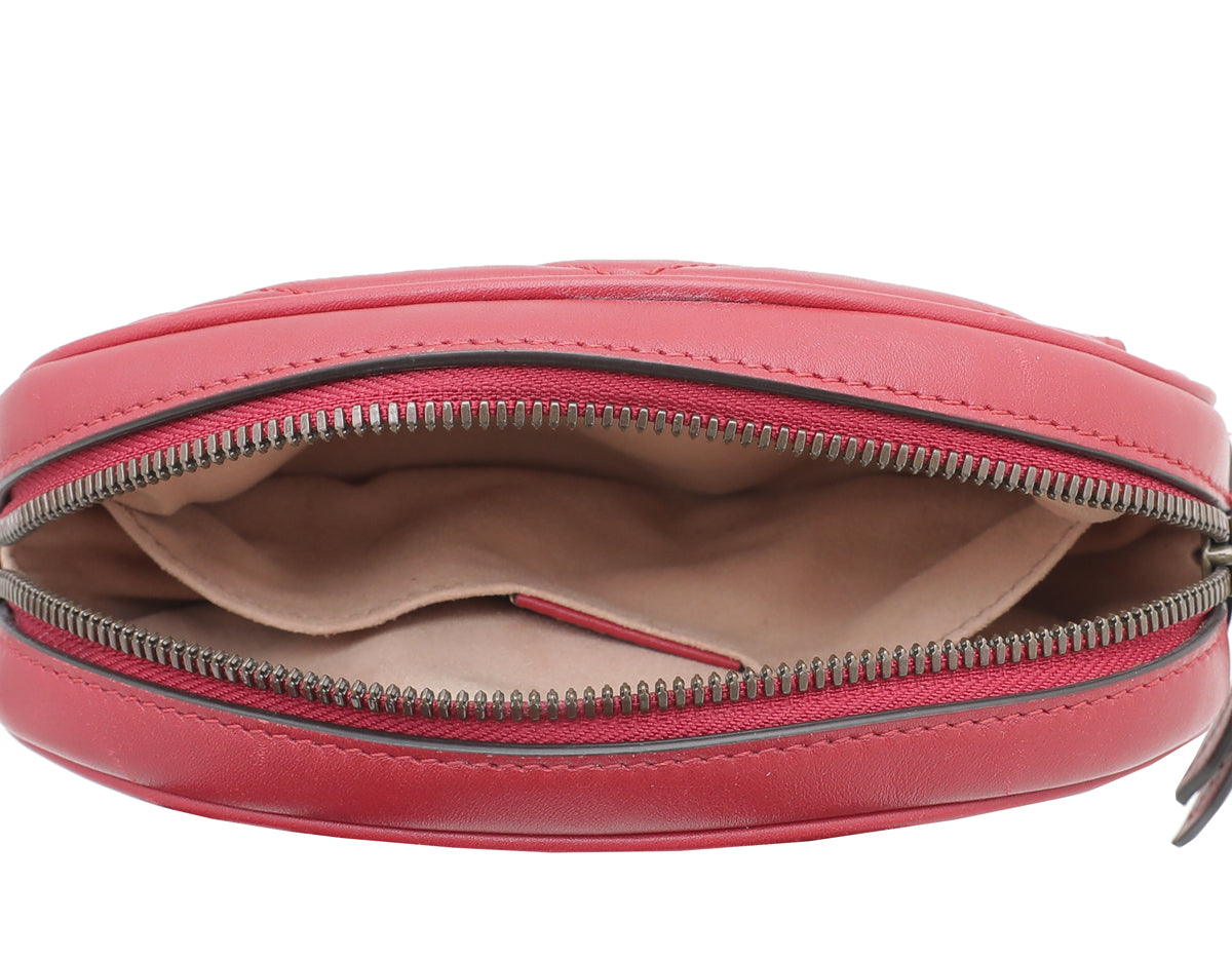 Gucci Red GG Marmont Belt Bag-Gucci-THE CLOSET