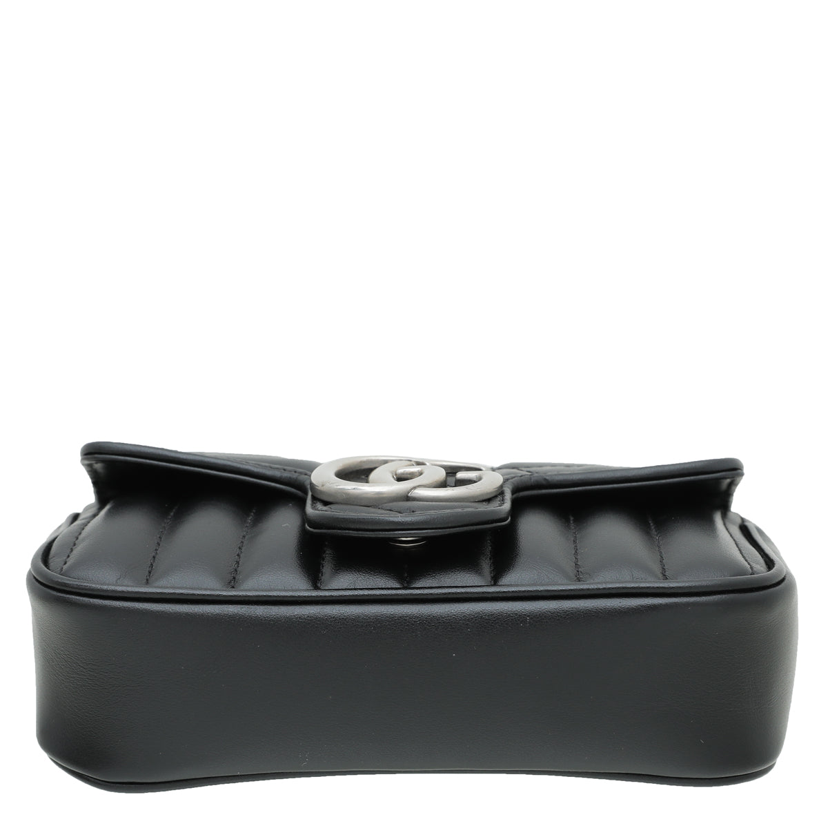 Gucci Black GG Marmont Diagonal Vertical Motifs Bag-Gucci-THE CLOSET