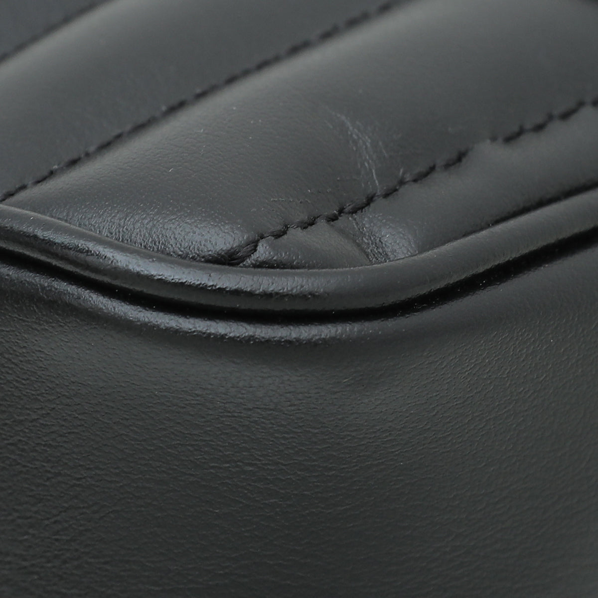 Gucci Black GG Marmont Diagonal Vertical Motifs Bag-Gucci-THE CLOSET