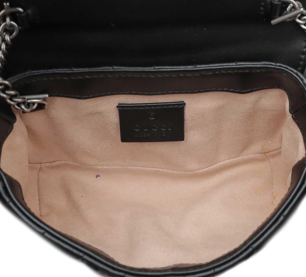 Gucci Black GG Marmont Diagonal Vertical Motifs Bag-Gucci-THE CLOSET