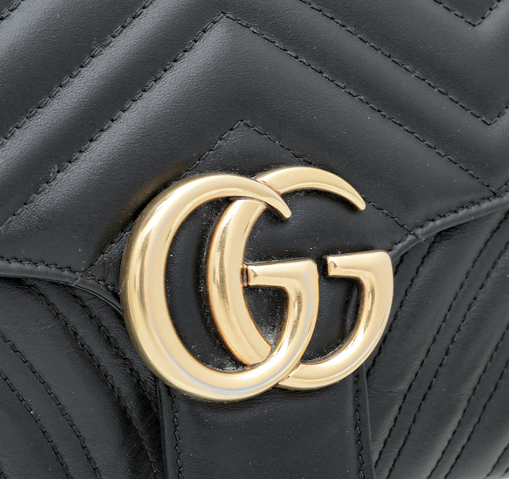 Gucci Black GG Marmont Matelasse Small Bag-Gucci-THE CLOSET