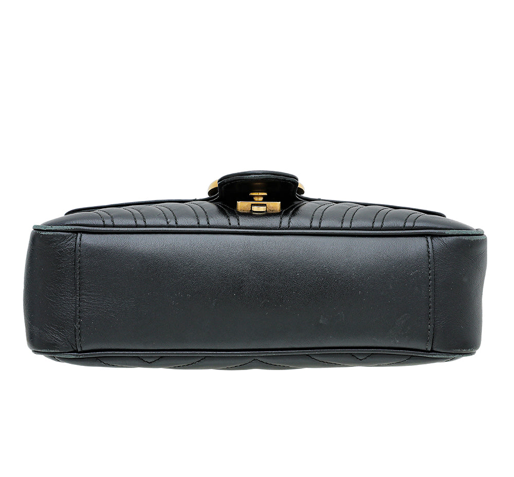 Gucci Black GG Marmont Matelasse Small Bag-Gucci-THE CLOSET