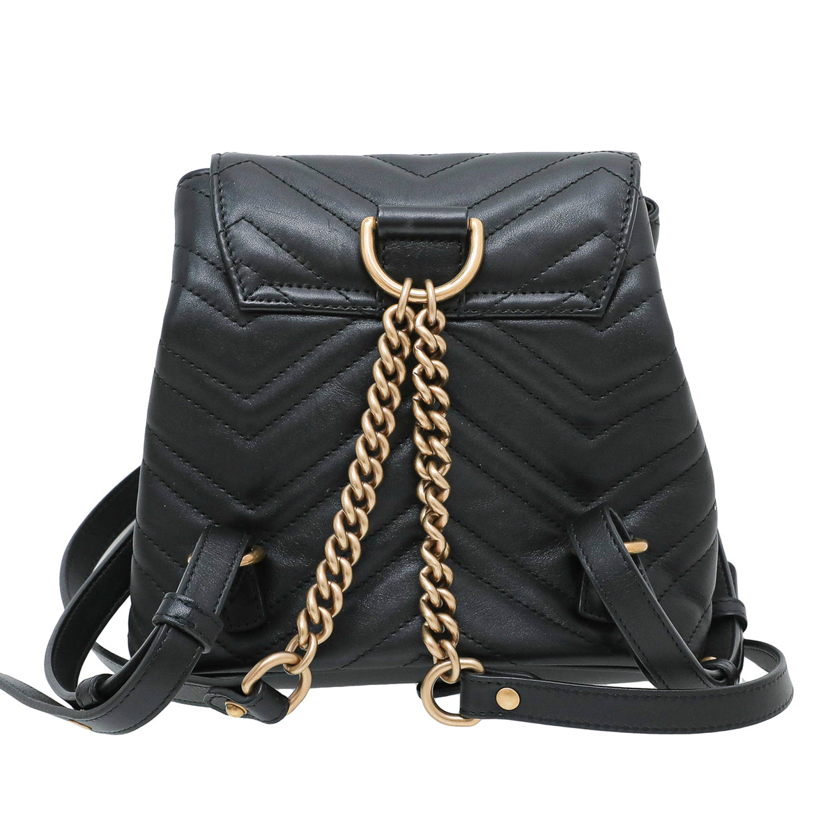 Gucci Black GG Marmont Mini Backpack Bag