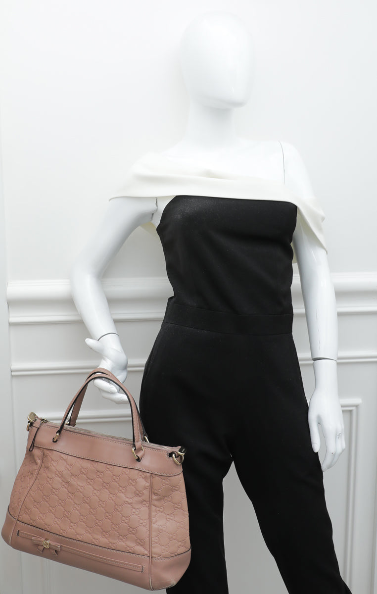 GUCCI Dusty Pink GG Mayfair Medium Bag-Gucci-THE CLOSET