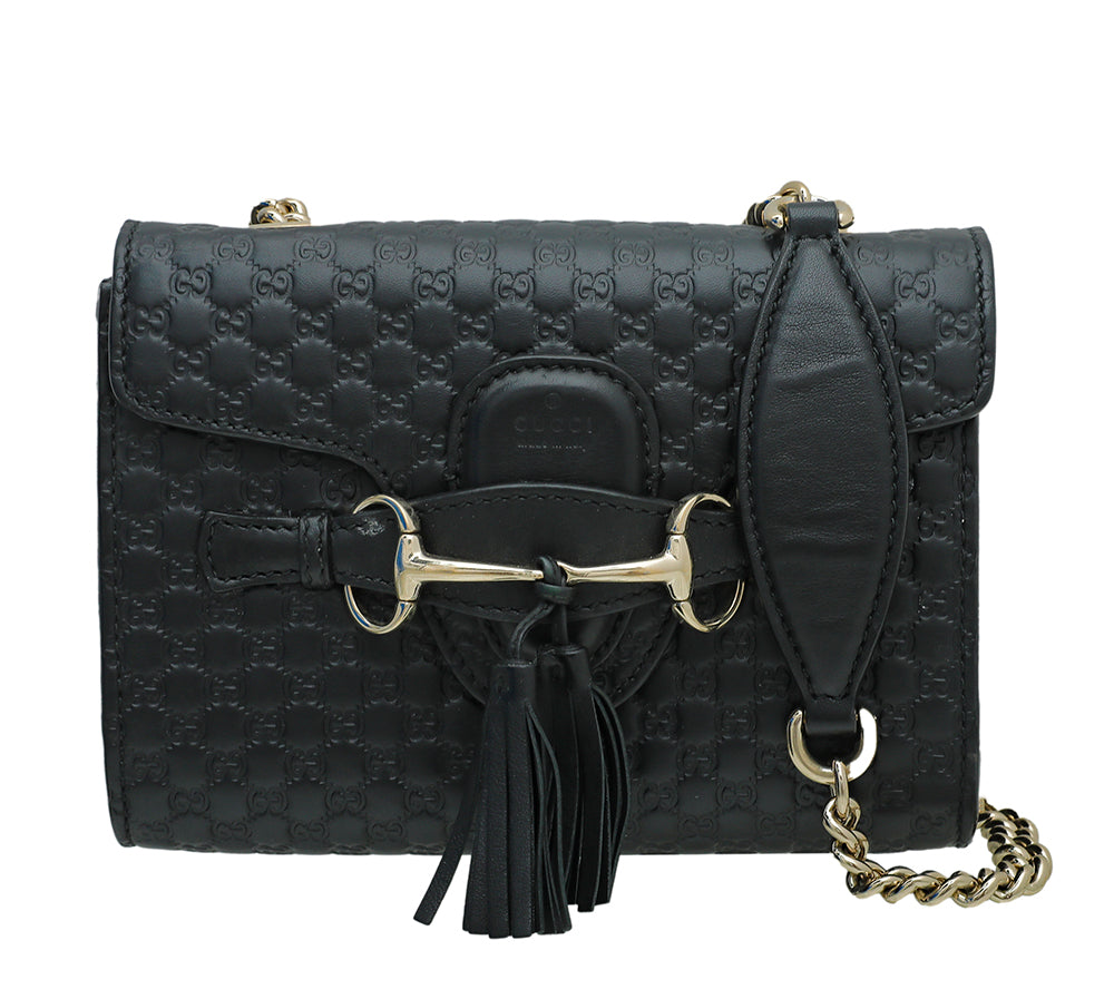Gucci Black GG Microguccissima Emily Bag-Gucci-THE CLOSET