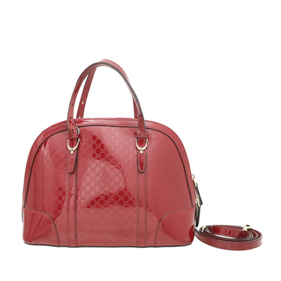 Gucci Red GG Microguccissima Nice Small Bag