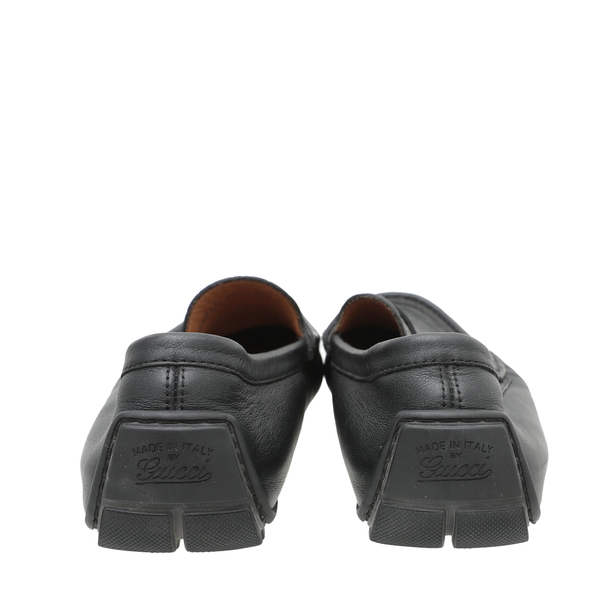 Gucci Black GG Microguccissima Mens Driver Loafer 40-Gucci-THE CLOSET