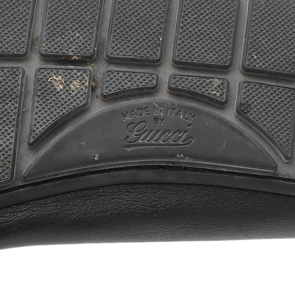 Gucci Black GG Microguccissima Mens Driver Loafer 40-Gucci-THE CLOSET