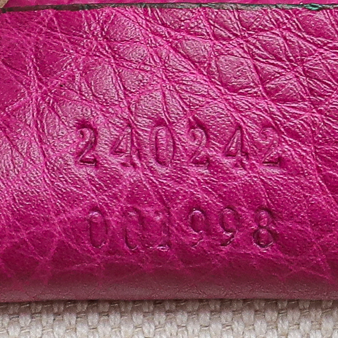 Gucci Magenta GG Neoprene New Bamboo Top Handle Bag-Gucci-THE CLOSET