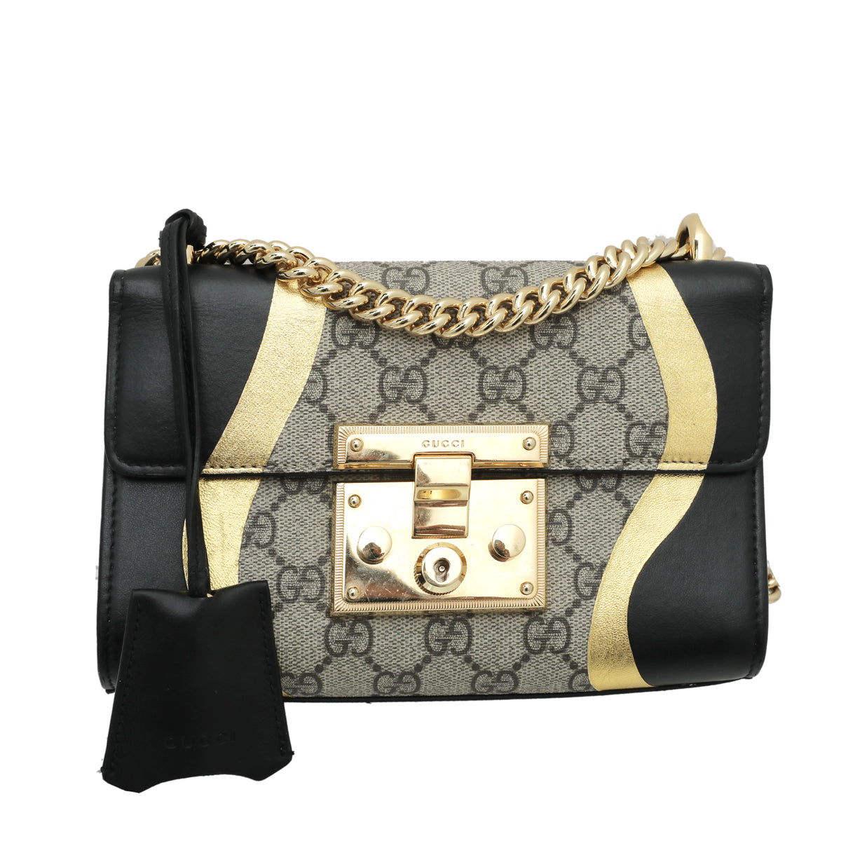 Gucci Tricolor GG Padlock Small Bag-Gucci-THE CLOSET