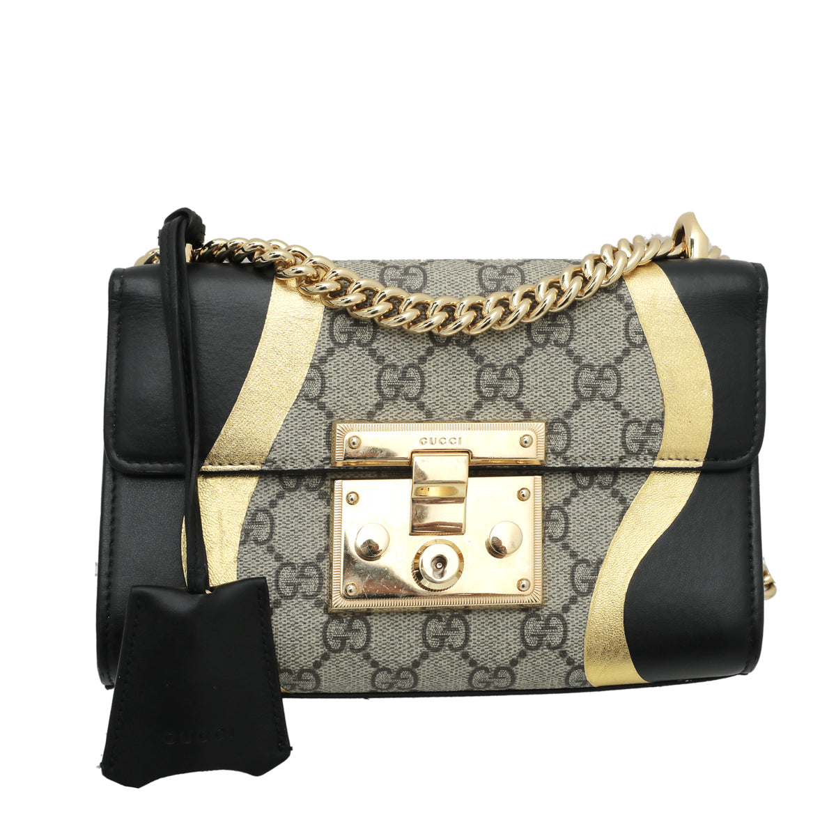 Gucci Tricolor GG Padlock Small Bag