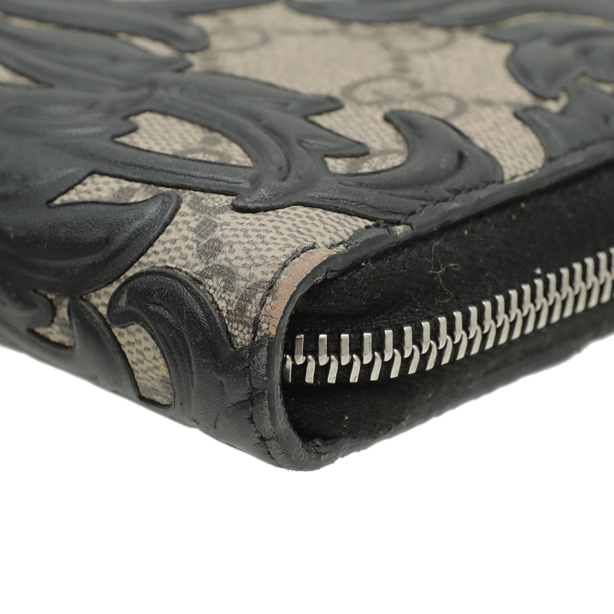 Gucci Bicolor GG Supreme Arabesque Zip Wallet-Gucci-THE CLOSET