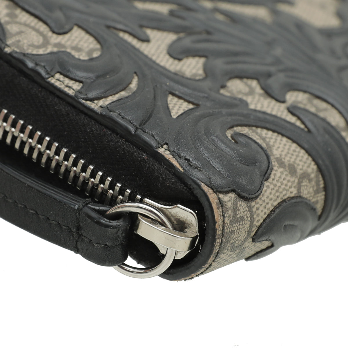 Gucci Bicolor GG Supreme Arabesque Zip Wallet-Gucci-THE CLOSET