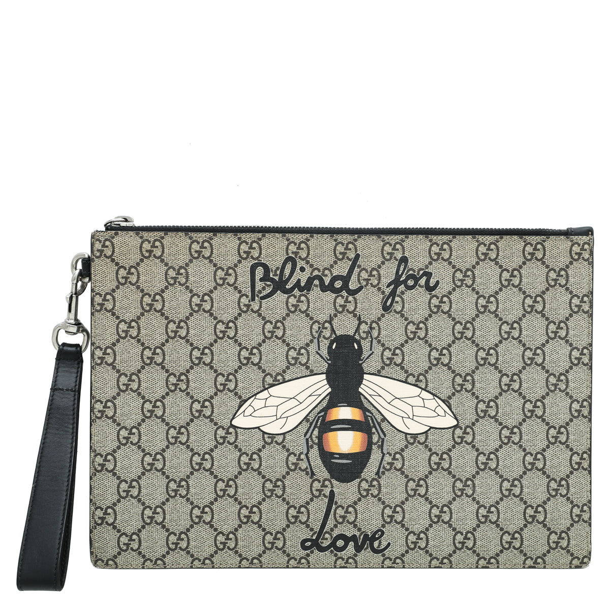 Gucci Bicolor GG Supreme Bestiary Bee Pouch-Gucci-THE CLOSET