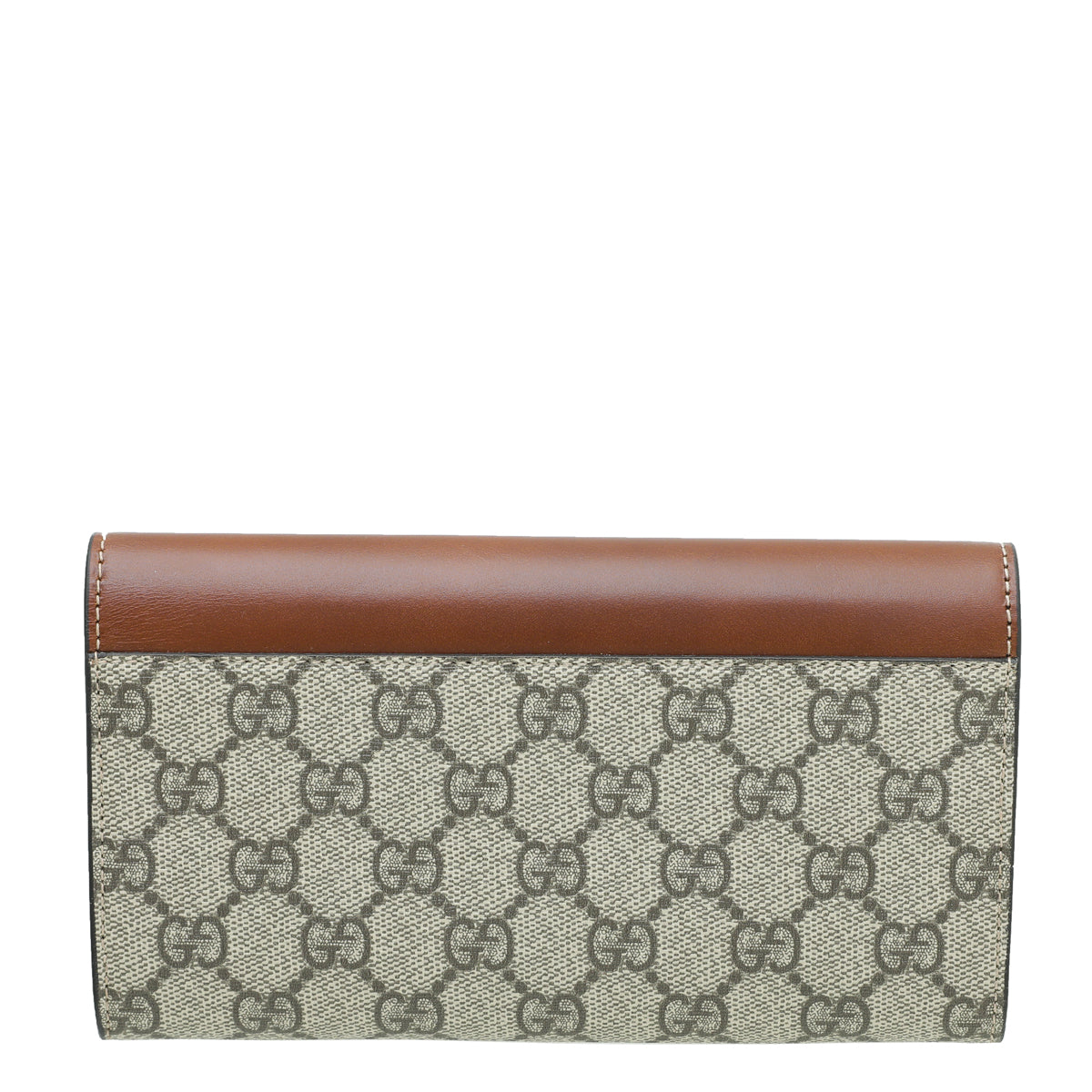 Gucci Brown GG Supreme Continental Wallet-Gucci-THE CLOSET