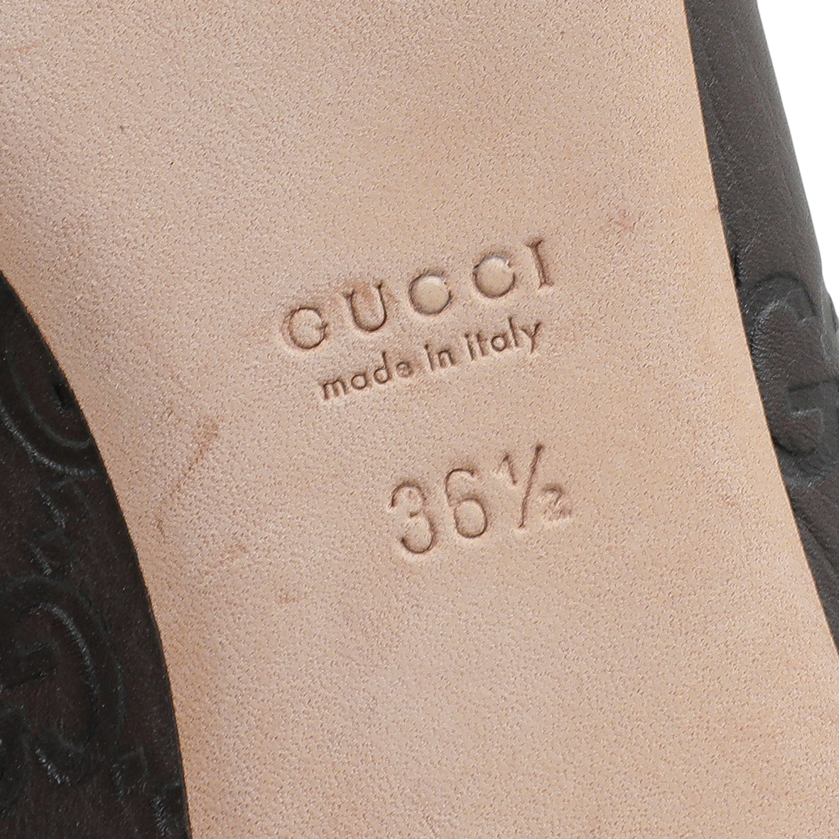 Gucci Chocolate Brown Guccissima Ballet Flats 36.5-Gucci-THE CLOSET