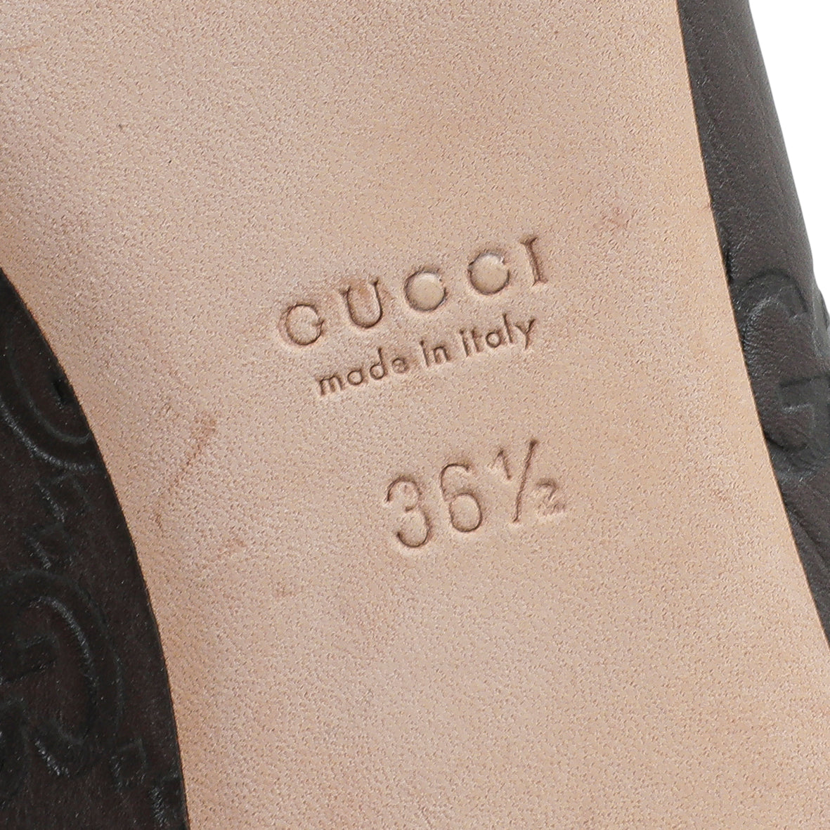 Gucci Chocolate Brown Guccissima Ballet Flats 36.5