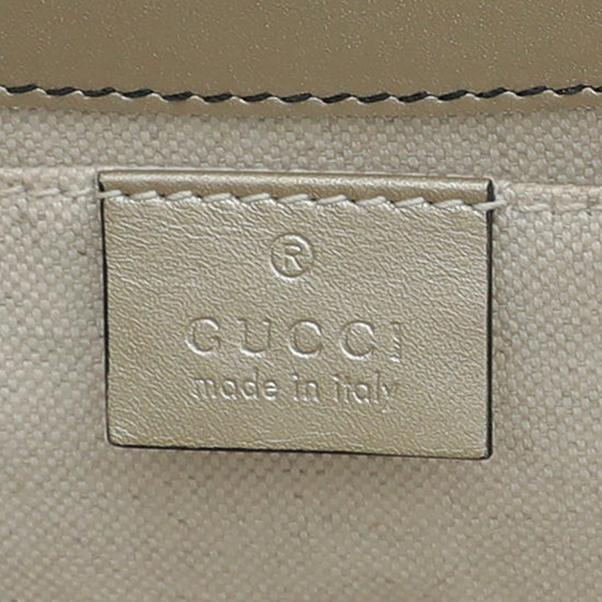 Gucci Metallic Champaigne Guccissima Emily Medium Bag