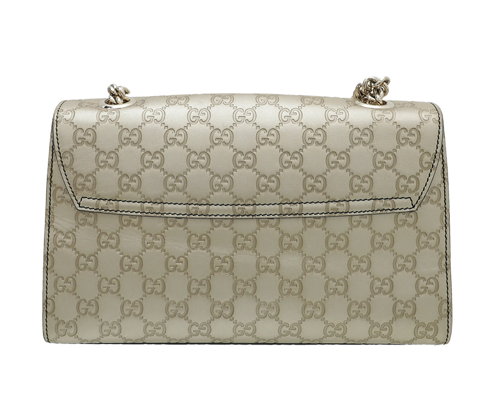 Gucci Metallic Champaigne Guccissima Emily Medium Bag-Gucci-THE CLOSET