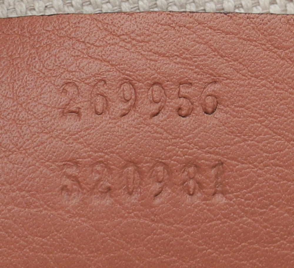 Gucci Rose Beige Guccissima Heart Bit Charm Tote Bag-Gucci-THE CLOSET